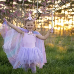 Einhorn - Umhang & Haarreifen, Gr. 3-6 Jahre