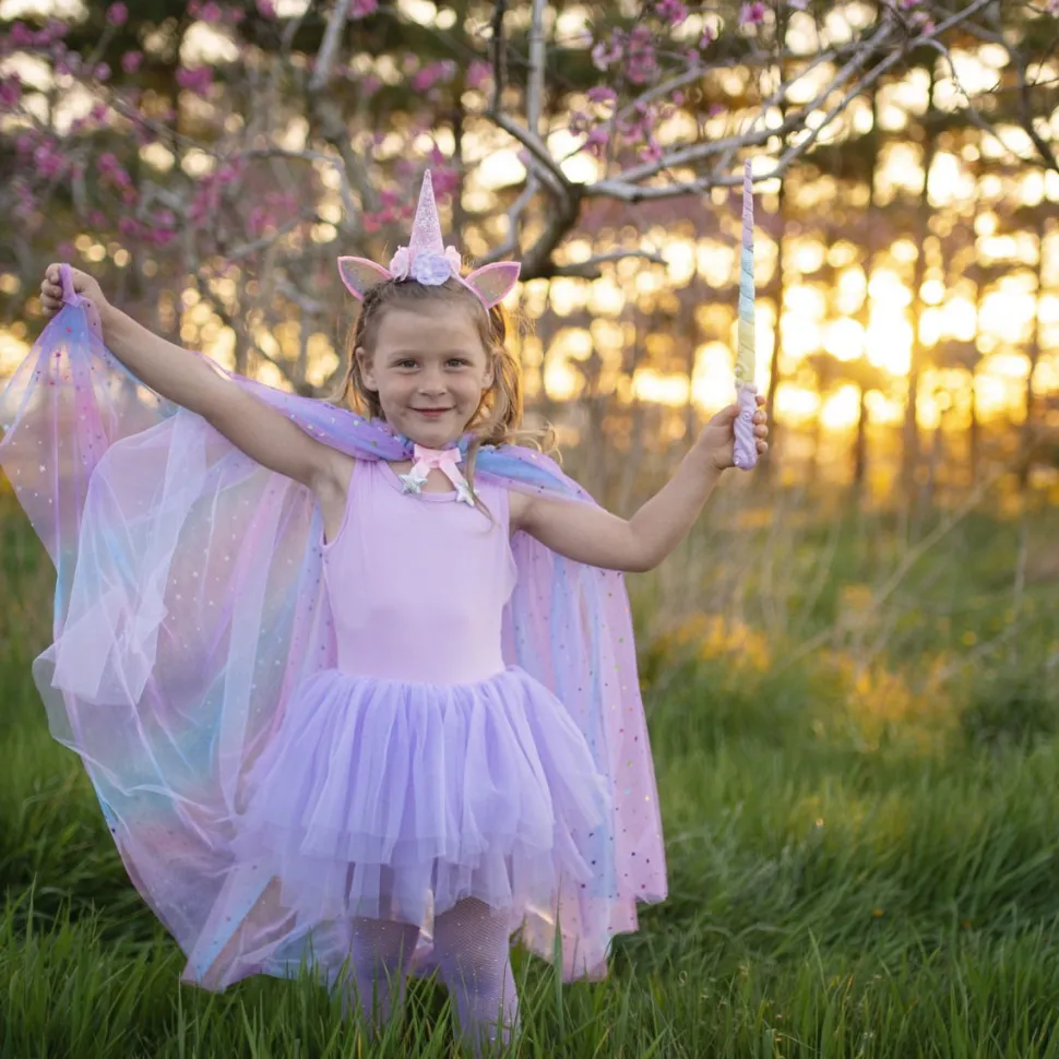 Einhorn - Umhang & Haarreifen, Gr. 3-6 Jahre