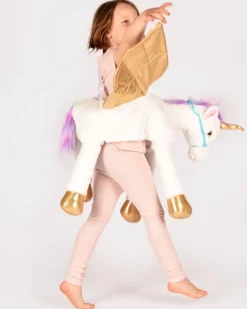 Einhorn Zum Reiten, Weis/Gold