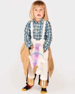 Einhorn Zum Reiten, Weis/Gold