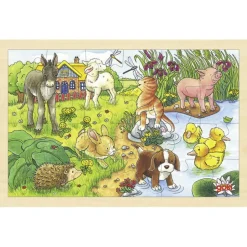 Einlegepuzzle - Tierkinder, 24 Teile