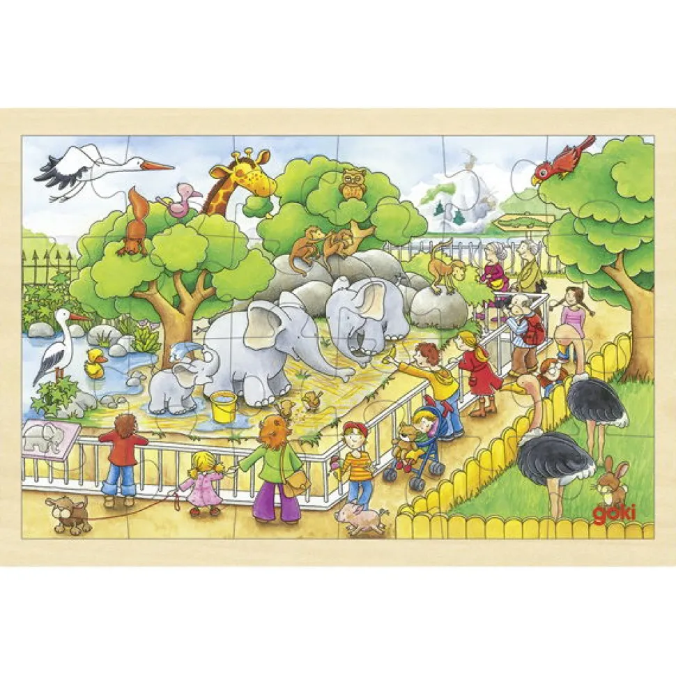 Einlegepuzzle - Zoo, 24 Teile