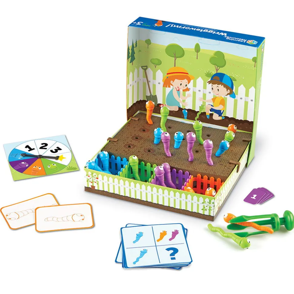 Feinmotorisches Lernspiel - Wurmgarten