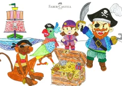 Filzstifte - Connector Schatztruhe, 33 Stk.