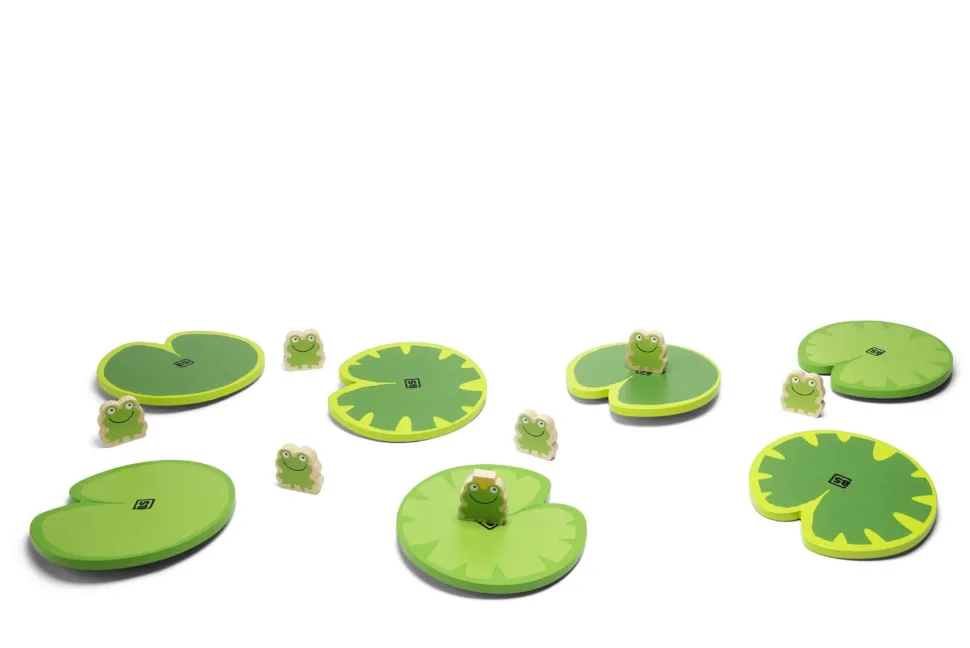 Finde Die Frosche Im Seerosenteich