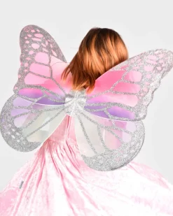 Flugel Mit Glitzer (Silber)