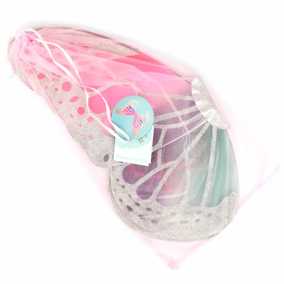 Flugel Mit Glitzer (Silber)