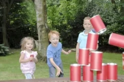 Gartenspiel - Dosenwerfen