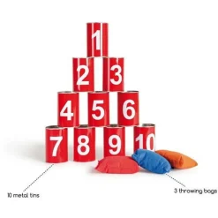 Gartenspiel - Dosenwerfen