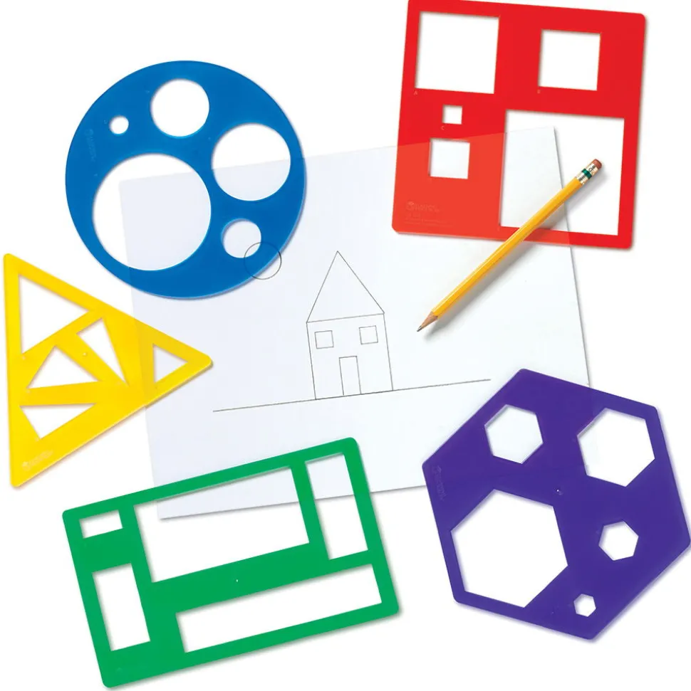 Geometrische Formen - Schablonen, 5 Stk.