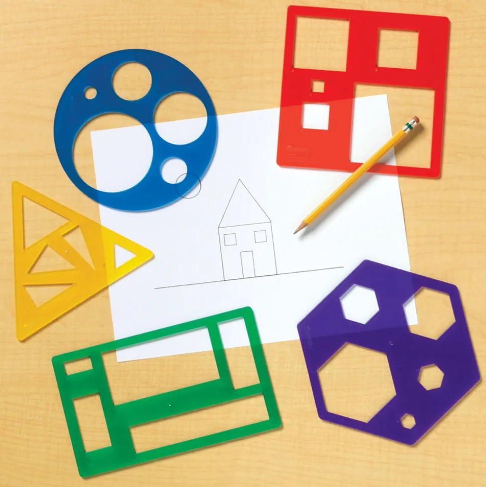 Geometrische Formen - Schablonen, 5 Stk.