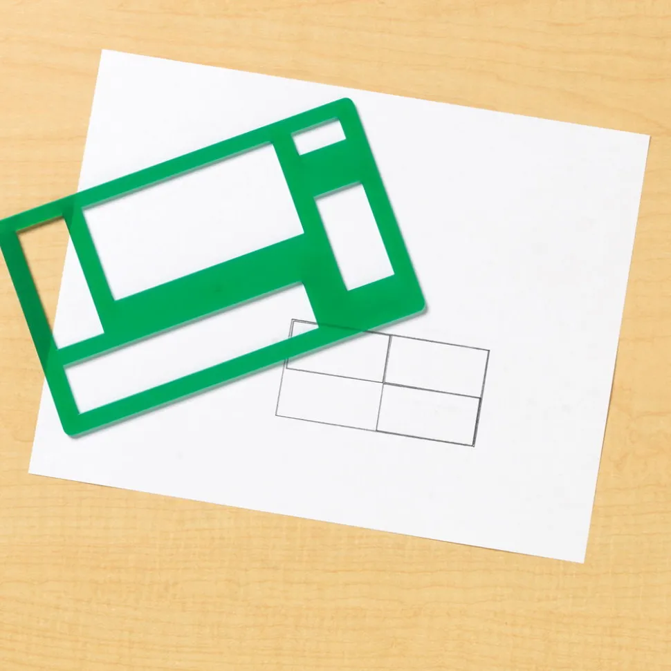 Geometrische Formen - Schablonen, 5 Stk.