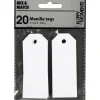 Geschenkanhanger, Weis - 3 X 8 Cm, 20 Stk.