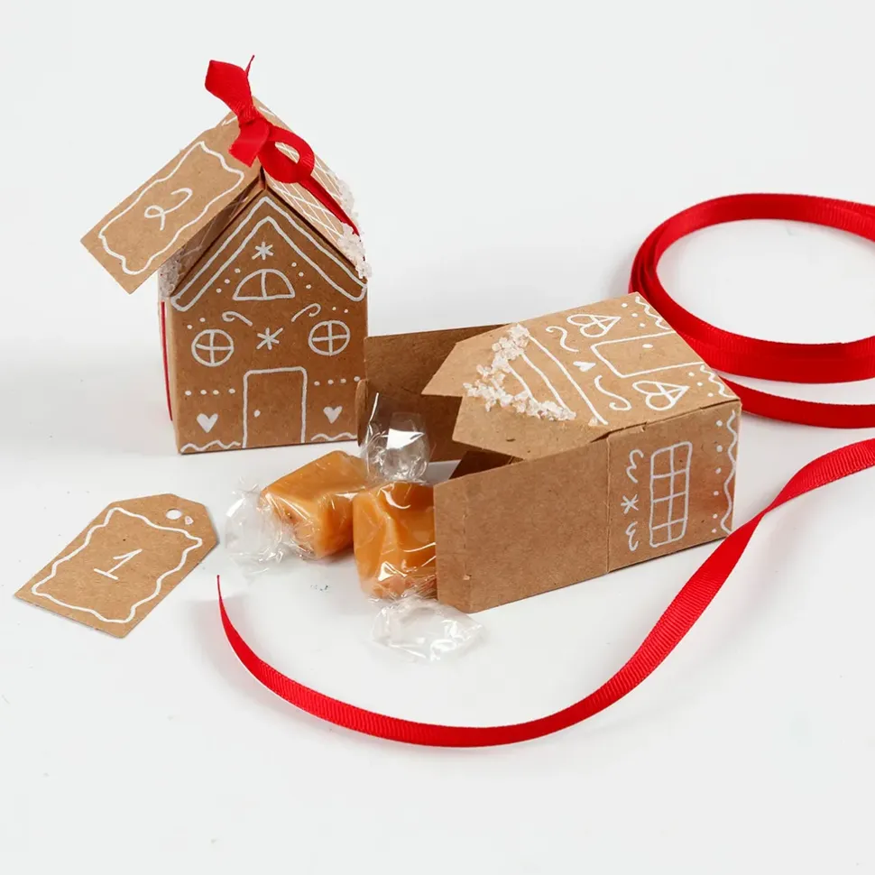 Gestanzte Hauser & Baume, Set M. 24 Stk.