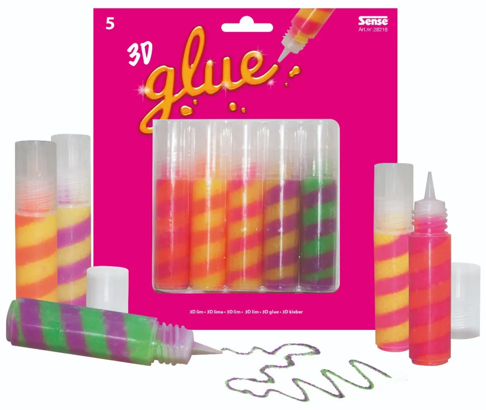 Glitzerkleber 3D 5 Stk.