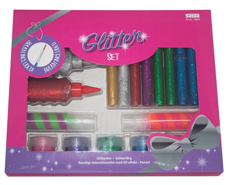 Glitzerset - 18 Teile