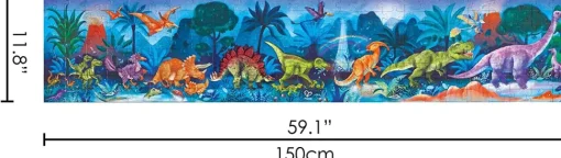 Glow In The Dark Riesenpuzzle Dinosaurier, 200 Stk