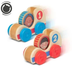 Go Tots - 2 X Holzautos 4-Teilig