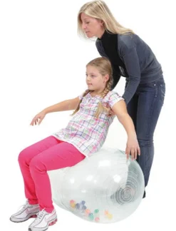 Gymnastikball Rolle - Transparent, O 55 Cm