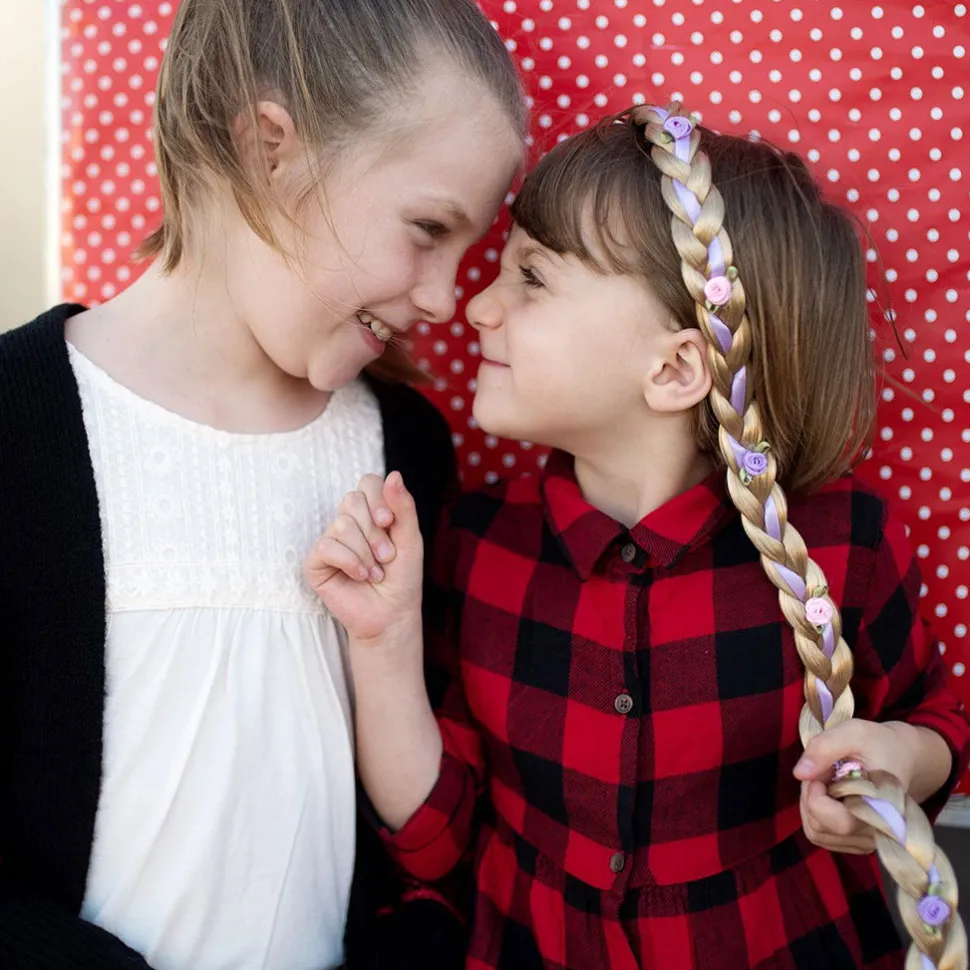 Haarreif Mit Zopf, Blond