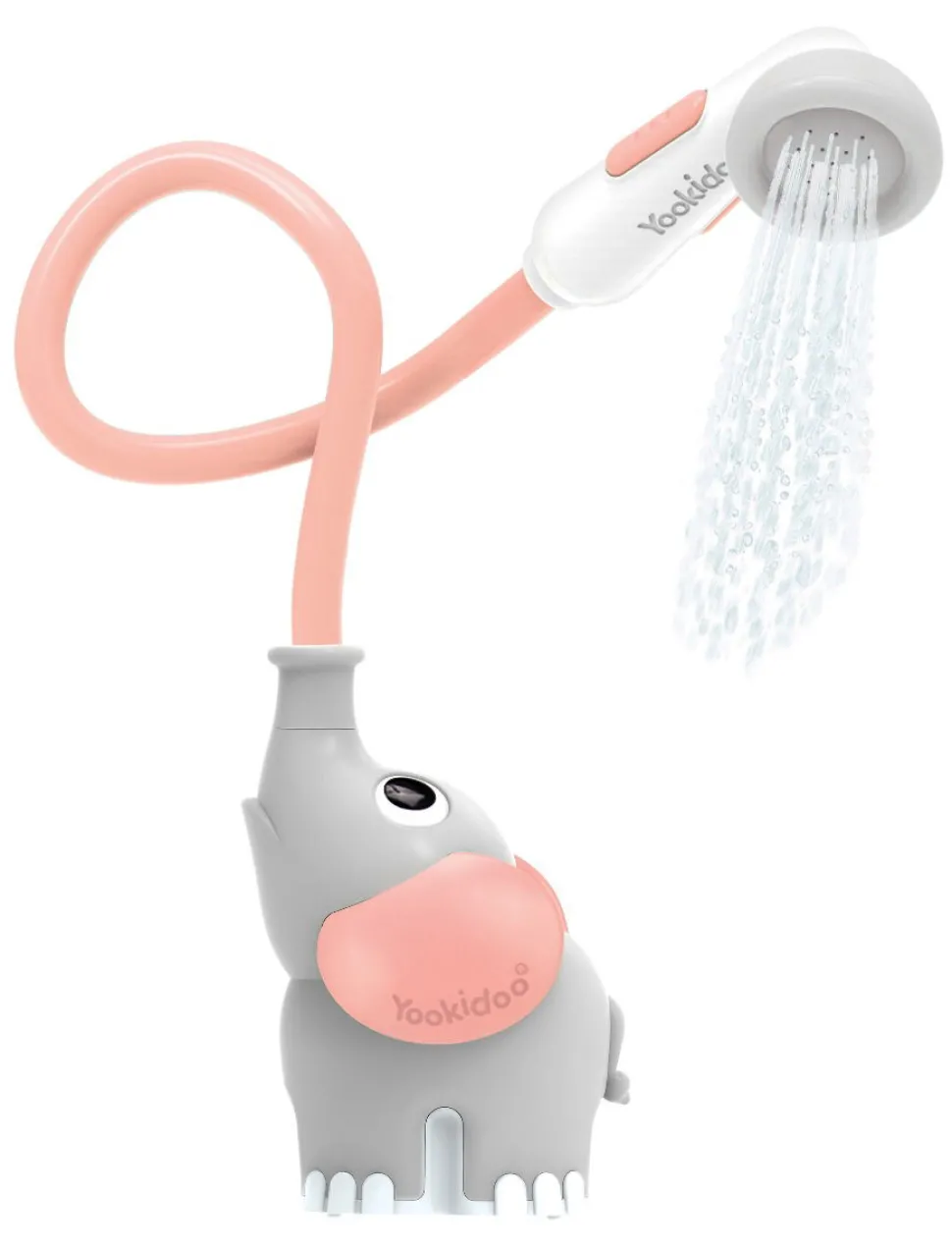 Handbrause, Batteriebetrieben - Elefant, Rosa