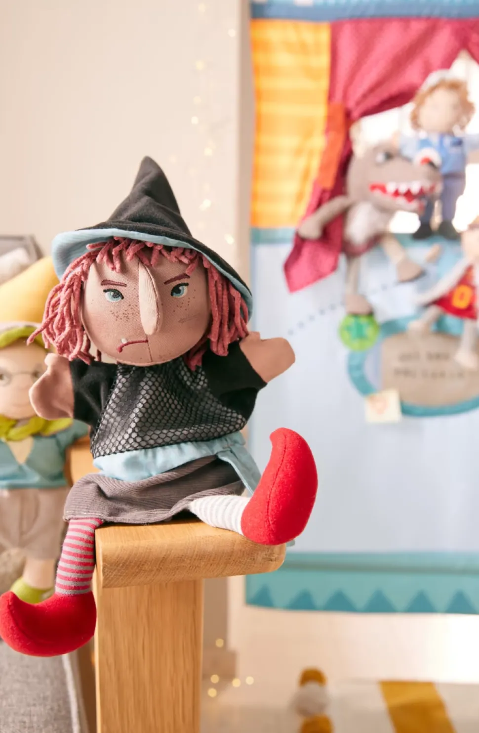 Handpuppe Hexe (39 Cm)