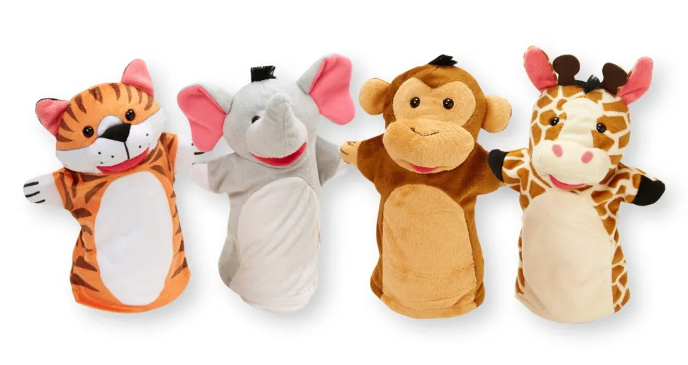 Handpuppen - Safaritiere, 4 Stk.