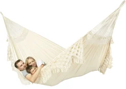 Hangematte Kingsize - Bio-Baumwolle - Latte