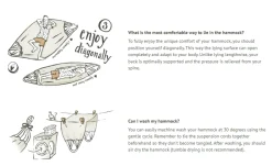 Hangematte Kingsize - Bio-Baumwolle - Latte