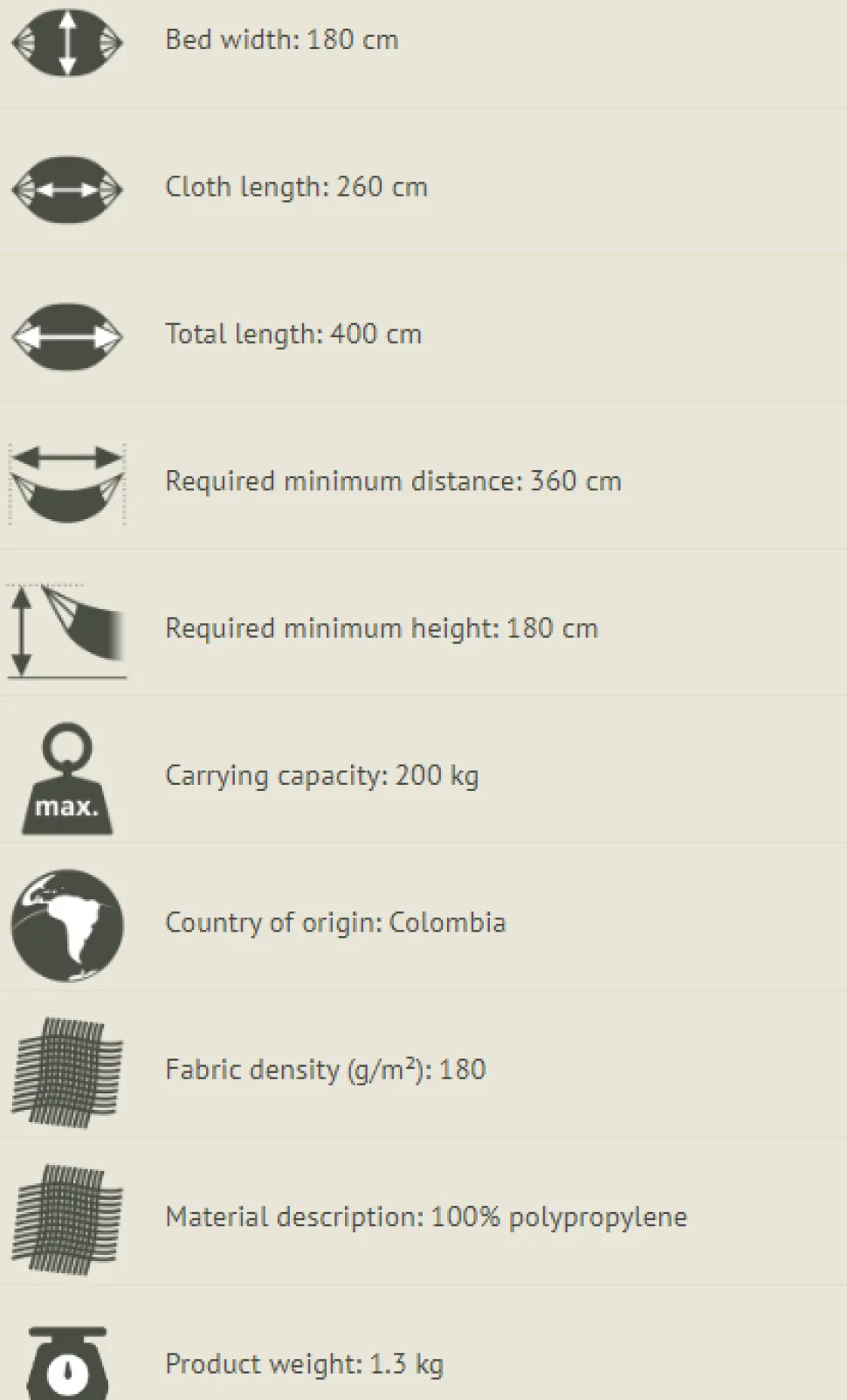 Hangematte Kingsize - Outdoor - Sea Salt