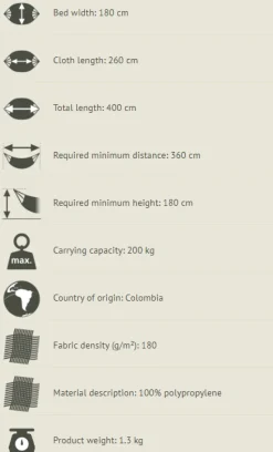 Hangematte Kingsize - Outdoor - Lime