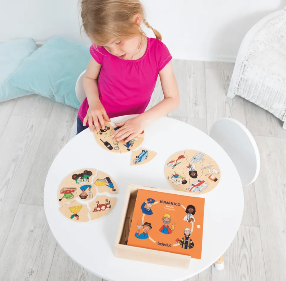 Holzpuzzle Box - Berufe