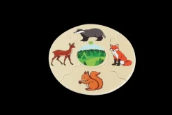 Holzpuzzle Box - Lebensraume