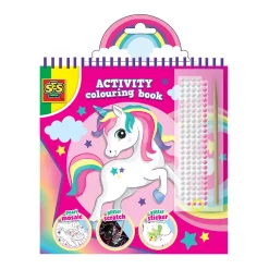 3-In-1 Aktivitats-Malbuch - Einhorn