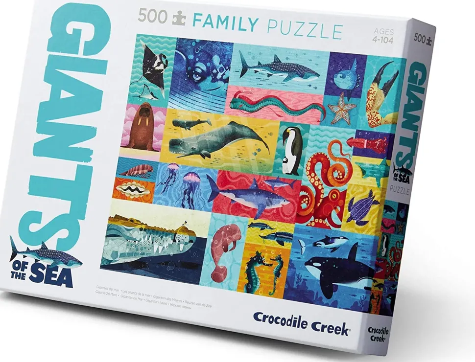 2-In-1 Puzzle - 500 Teile - Meeresriesen