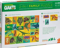 2-In-1 Puzzle - 500 Teile - Urzeittiere
