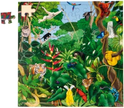 Interaktives Puzzle, 81 Teile - Regenwald