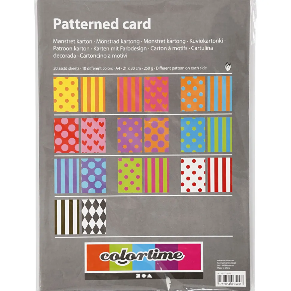 Karton A4 - Muster, 20 Bogen