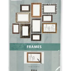 Karton Mit Rahmendruck - Metallic, 16 Bogen