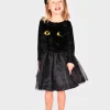 Katze - Kleid & Haarreifen, 4-6 J.