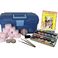 Kinderschminke - Koffer Mit 24 Farben Und Zubehör