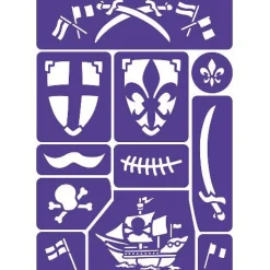 Kinderschminke Schablone - Ritter Und Piraten