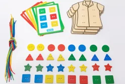 Knopfe Annahen - Formen, Farben, Feinmotorik