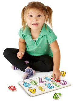 Knopfpuzzle - Zahl Bis 10
