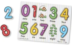 Knopfpuzzle - Zahl Bis 10