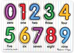 Knopfpuzzle - Zahl Bis 10