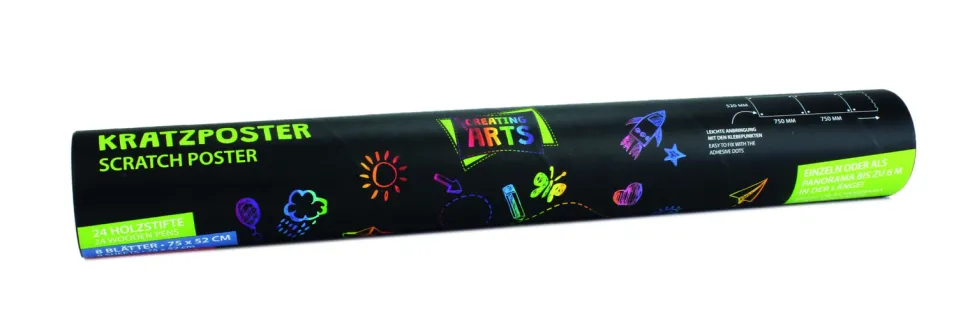 Kratzposter, 8 Stk. (52 X 75 Cm)