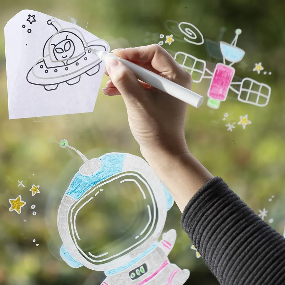 Kreidefilzer - Knallige Farben, 5 Stk.