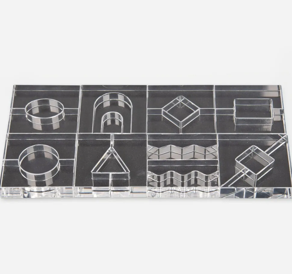 Kristallformen - Transparent, 25 Stk