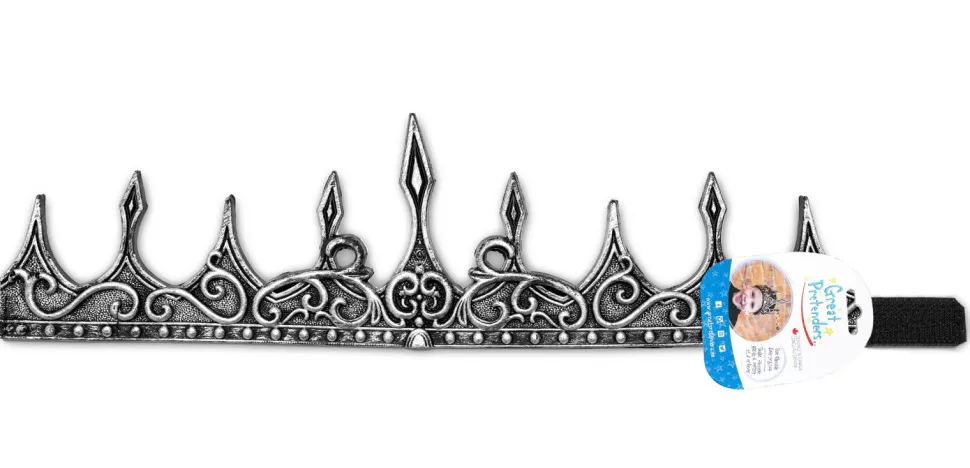 Krone Mittelalter - Silber/Schwarz